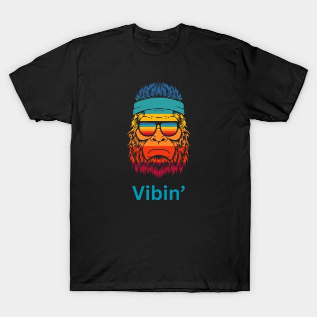 Bigfoot vibin' T-Shirt by Cryptids, Creeps, And Conspiracy